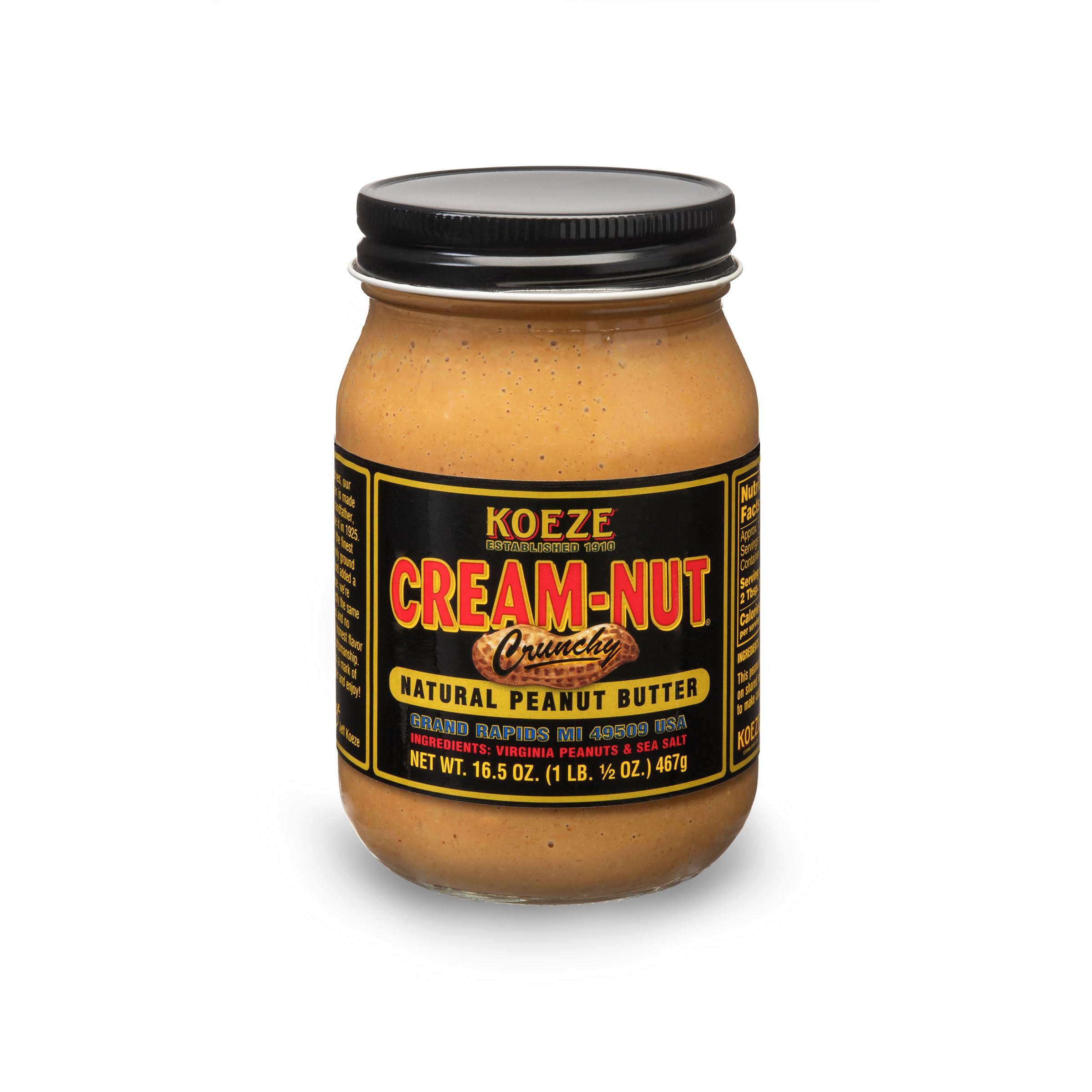 Cream-Nut Case of Cream Nut Crunchy Peanut Butter - (6 Jars)