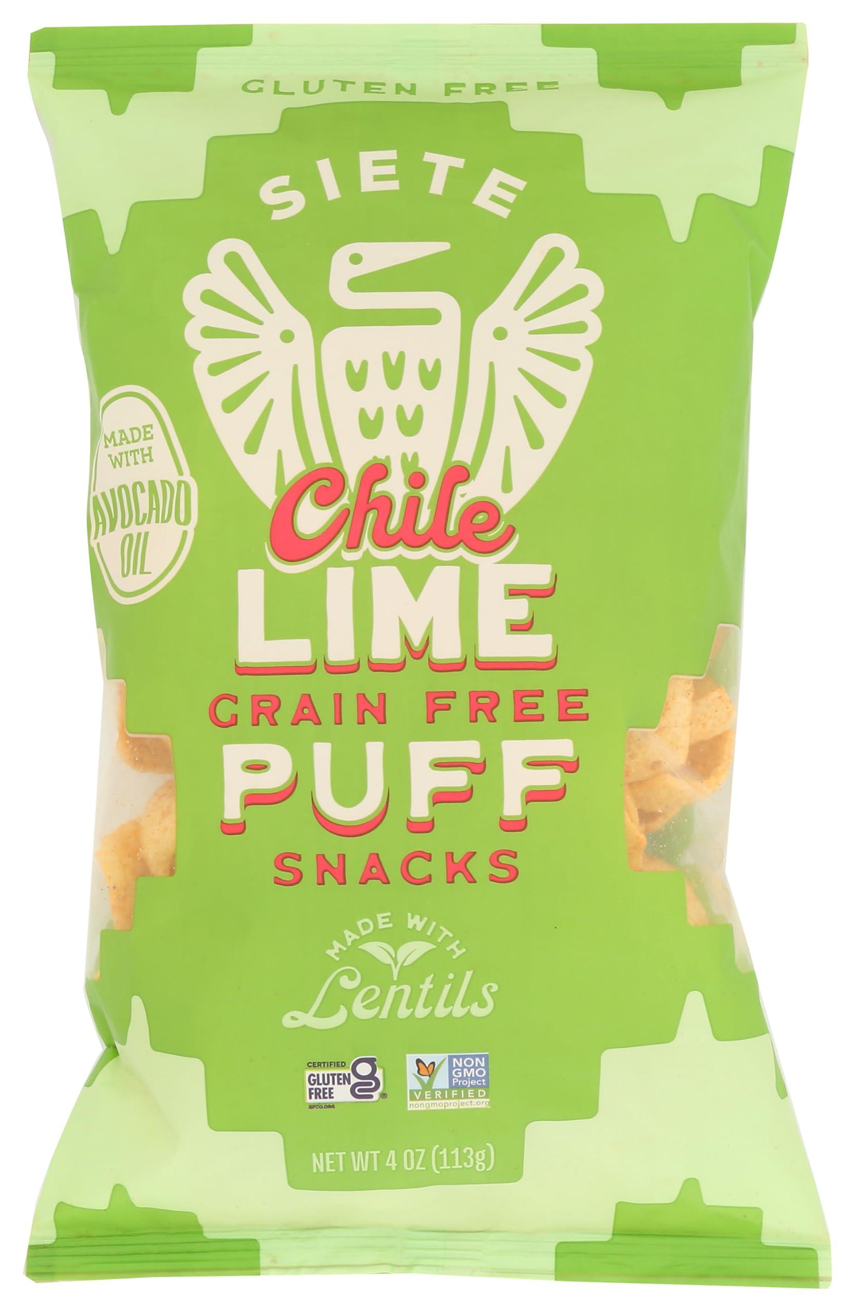 Siete SIETE FAMILY FOODS Chile Lime Puffs, 4 OZ