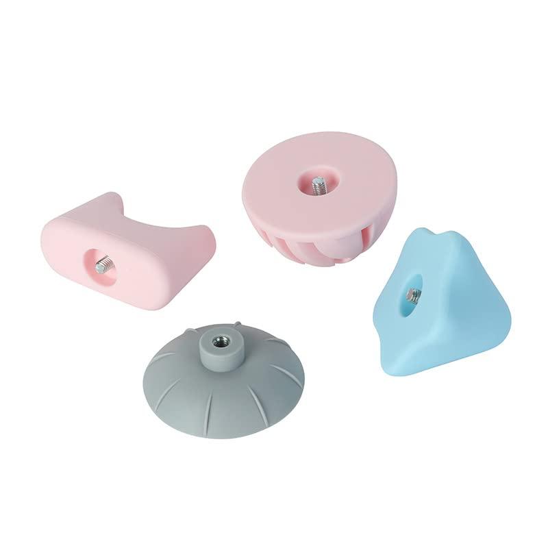 SuperSilk Suction Cup Type Fascia Ball Adsorption Type Silica Gel Sole Shoulder Neck Back Massage Point Muscle Relaxation Meridian Massage Ball (Round Head)