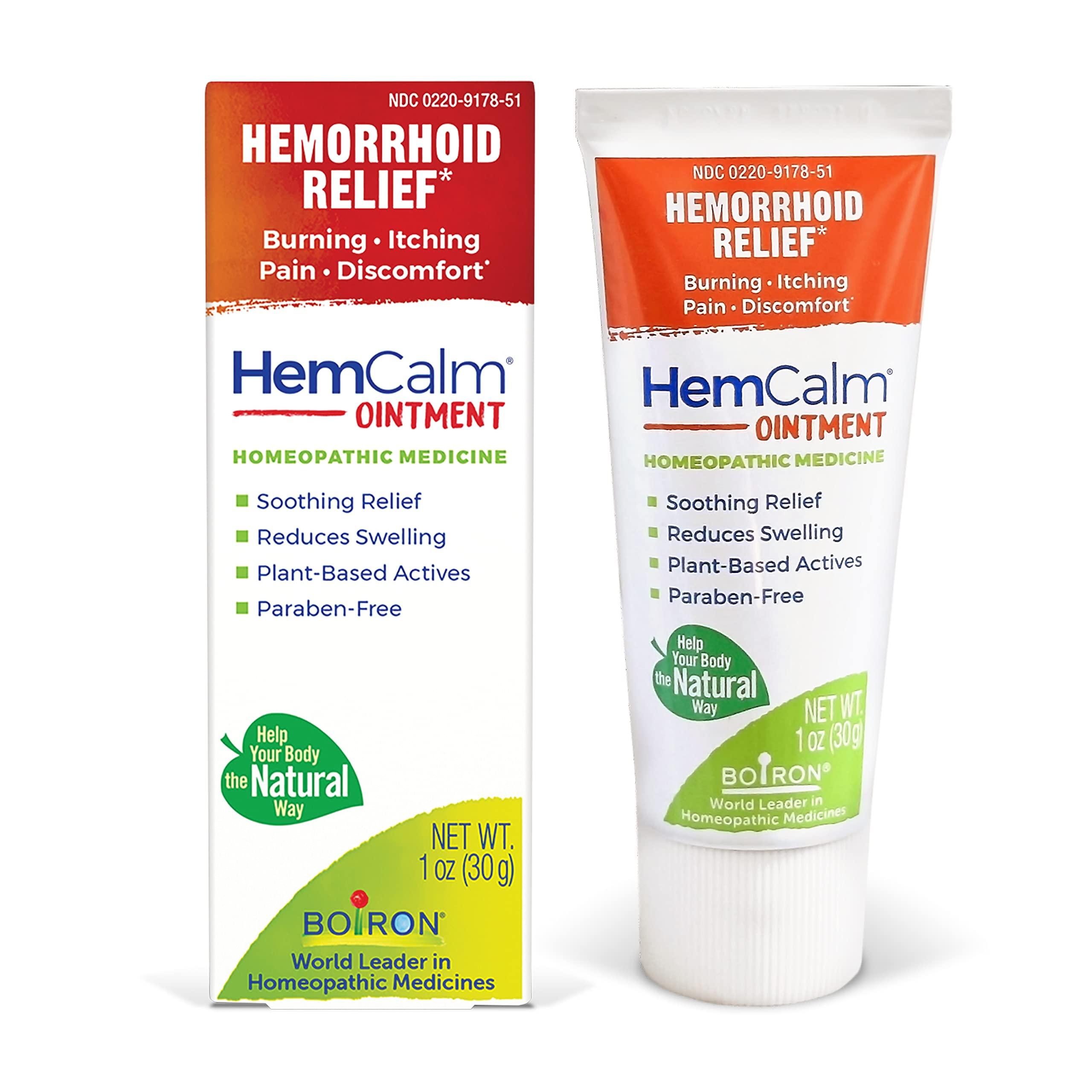 TUCKS TUCKS Medicated Cooling Pads 100 Count and Boiron Hemorrhoid Relief Ointment 1 oz Bundle