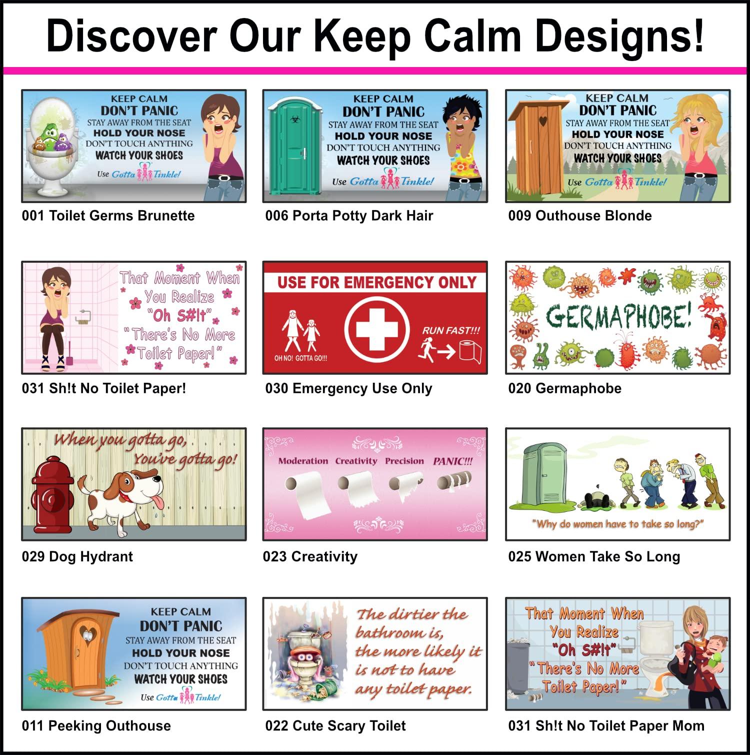 Gotta Tinkle! Packable Toilet Paper Rolls | Travel-Size Protective Dispensers | Coreless & Biodegradable | Fishing, Boating & Nautical (3-Pack) (401 I\'m Sitting Here Wishing Fishing)