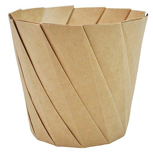 ??????(Artnap) Artnap AMOK003 Disposable Tableware, Brown, 4.9 x 3.3 x 3.9 inches (12.5 x 8.5 x 10 cm), Origami Cup, Pack of 20