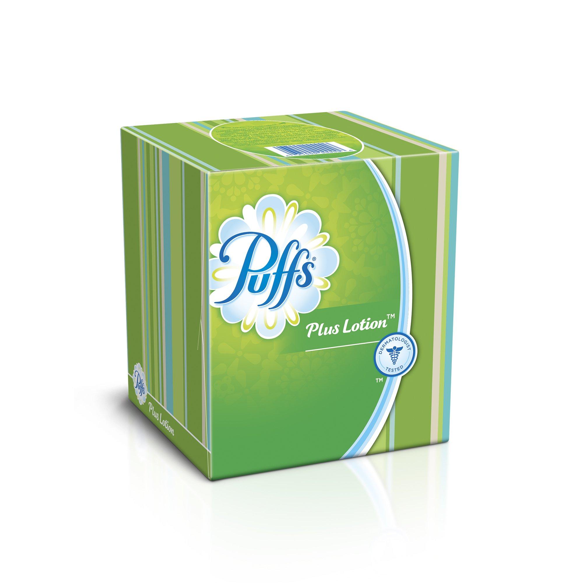 Puffs Puffs Plus Lotion Facial Tissues,4 count,pack of 6