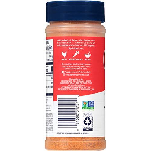 Morton Morton Season-All Seasoned Salt, 16 Ounce Canister (Pack of 6)