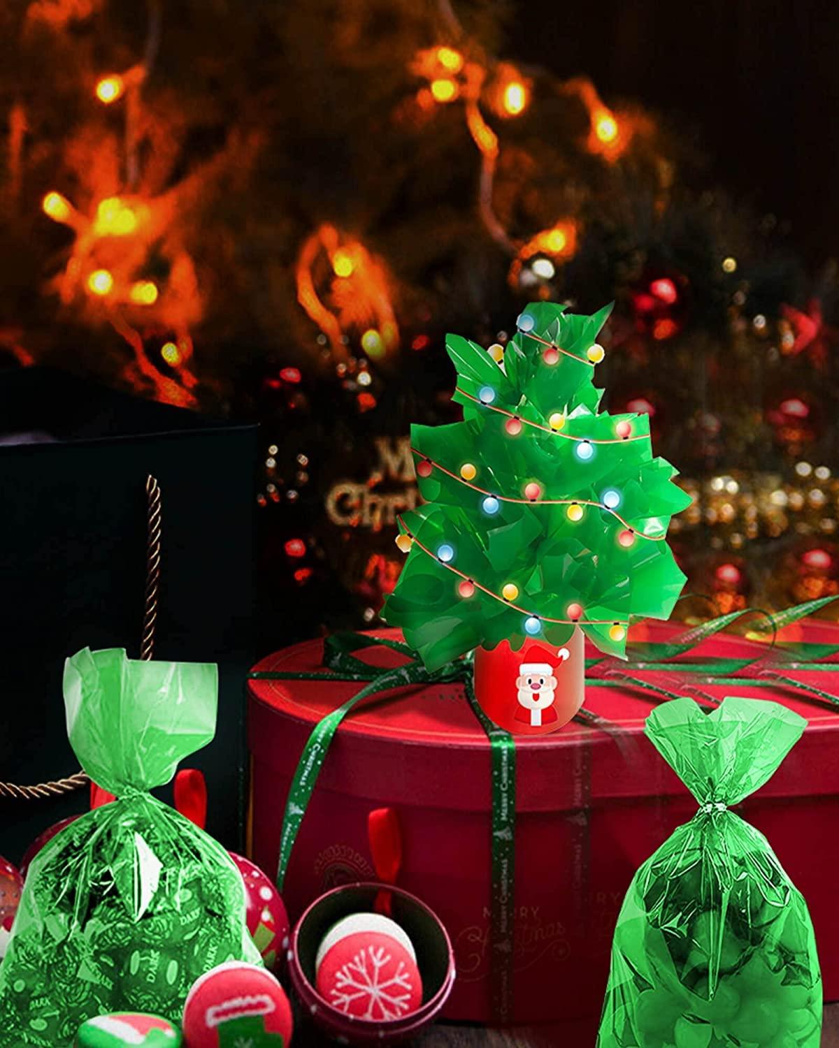 JOYIT JOYIT Three color cellophane wrap roll, colorful cellophane, blue, red, green for gift food flower packaging