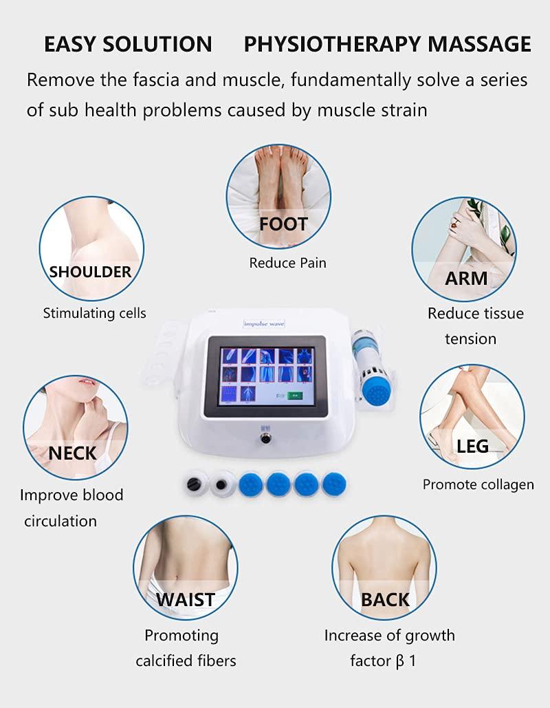 dh beauty dh beauty Professional Big Touching Screen V80B Electromagnetic Shock Wave Therapy Machine Pain Relief Body Relax Massager