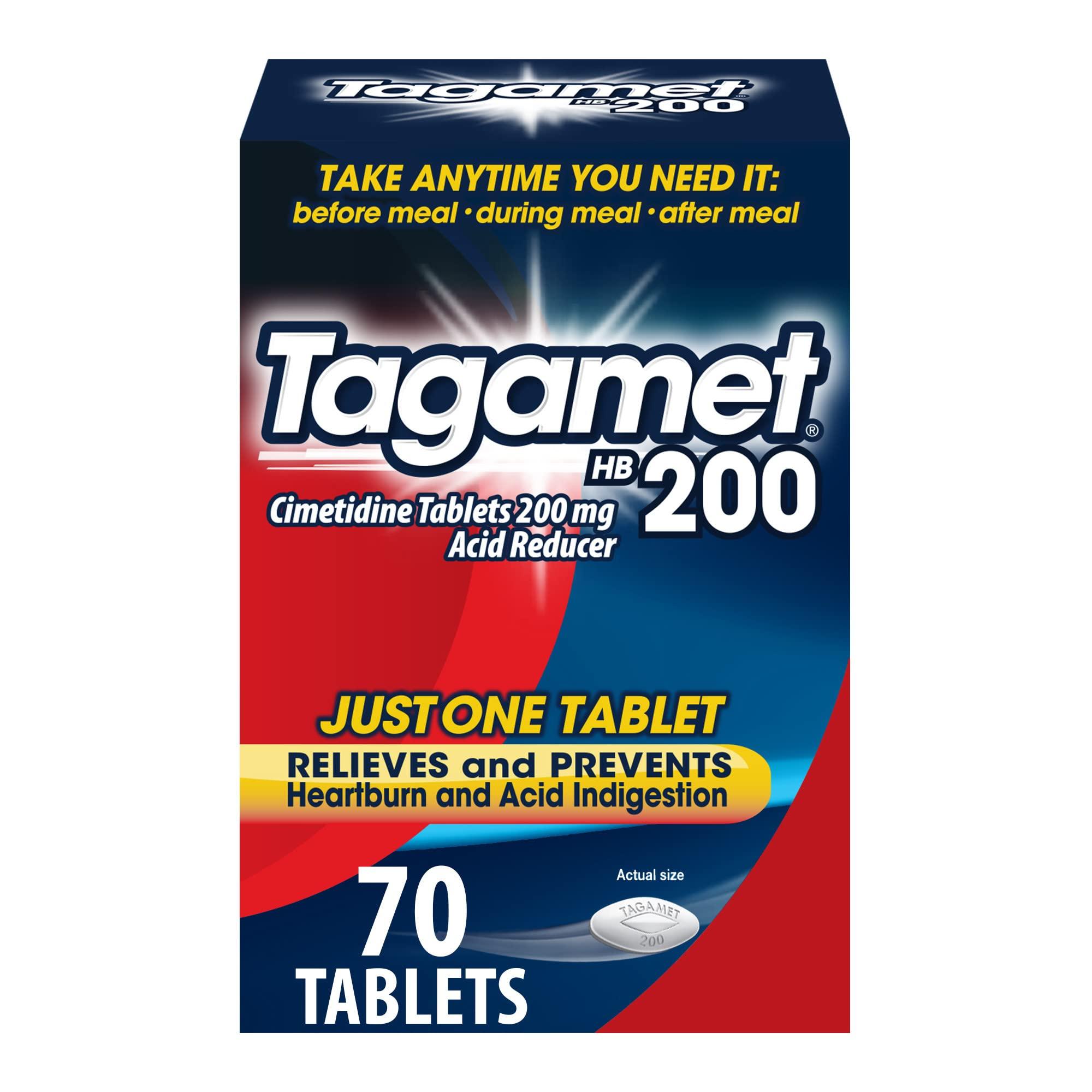 Tagamet Tagamet HB 200 mg Cimetidine Acid Reducer and Heartburn Relief, 70 Count