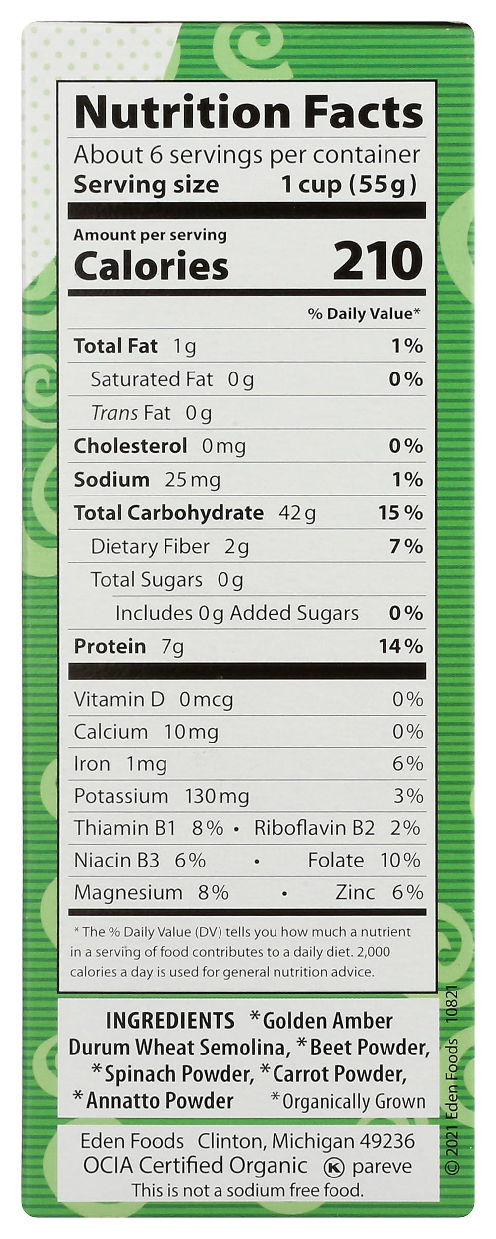 Eden EDEN FOODS Organic Spiral Vegetable, 12 OZ