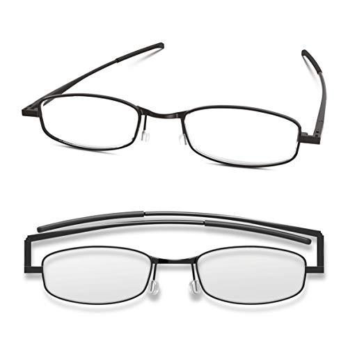 IF Compact Lenses Flat Folding-Reading Glasses Jet +2.5