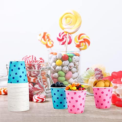 LITOPAK LITOPAK 540 Pack 5 oz Paper Cups, Pink and Blue Disposable Paper Cups, Paper Snack Cups, Water Paper Cups, Small Mouthwash Cups, and Mini Paper Cups for Home, Bathroom, Picnic, Party, and Events.