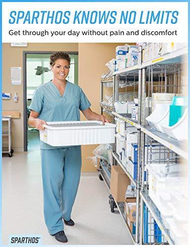 Sparthos Sparthos Compression Socks (20-30mmHg) - Knee High Sock for Sport, Running, Travel, Medical Support, Pregnancy, Nursing - Calf Long Athletic Compressions Gear Sleeve - for Men and Women (White-SM)