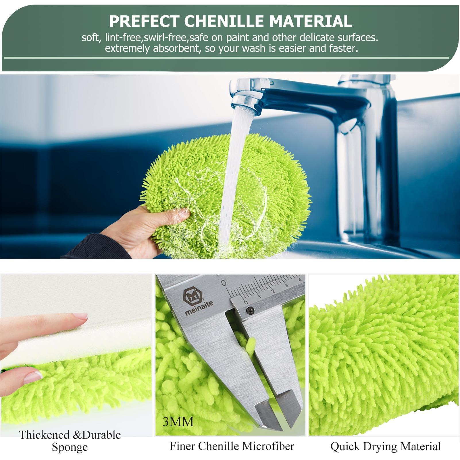 HoMerit Wall Cleaner, Wall Cleaner Mop Green Mop for Walls Max 66 Wall Mop with Long Handle, Ceiling Dust Mop with 15Labor-Saving Extension Pole, Green Wall Cleaner with Long Handle, Wall Washing Mop