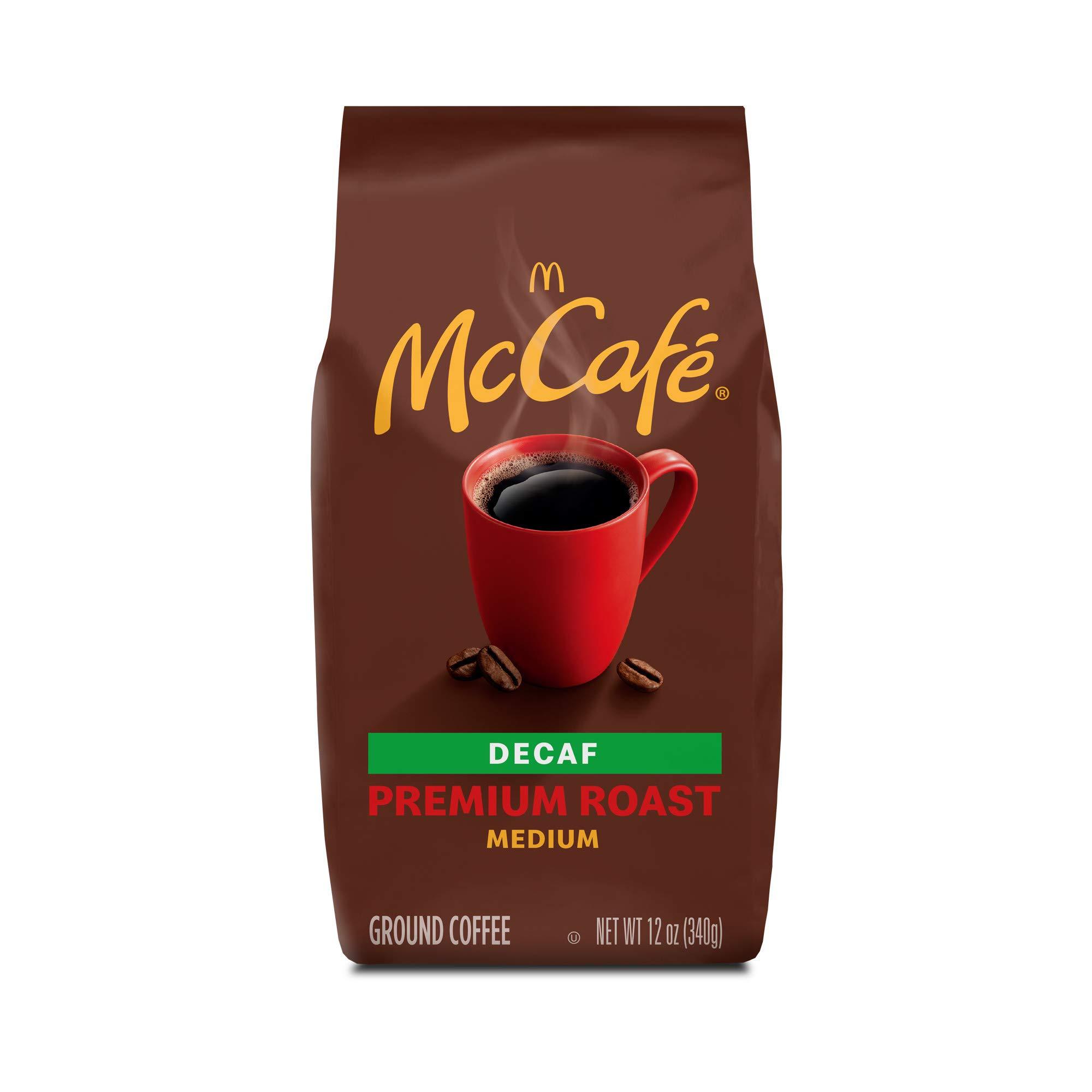 McCafe McCafe Premium Roast Decaf, Medium Roast Ground Coffee, 12 oz Bag