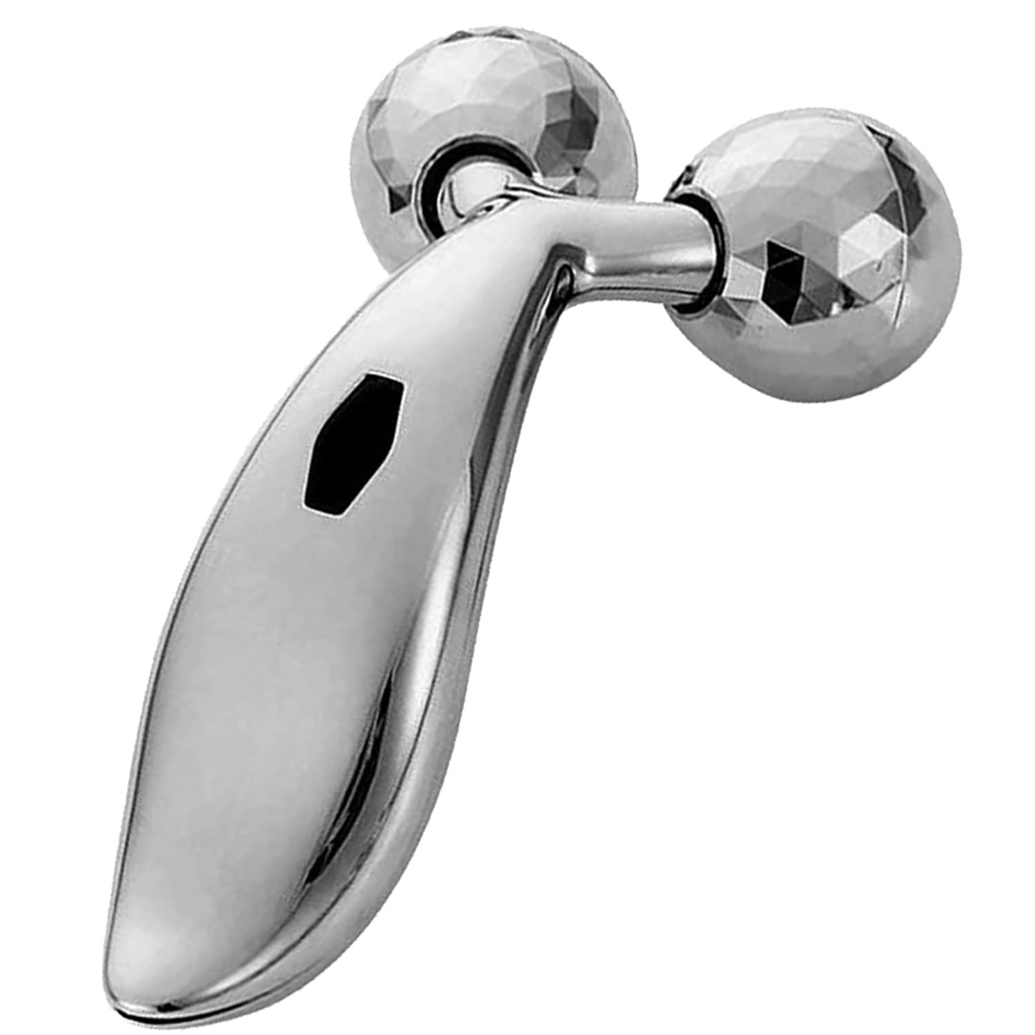 Temperia Temperia 3d Manual Face Massager For Women | Facial Massager & Face Roller For Glowing Skin | Self Care Product | Body Massage Tool, Silver