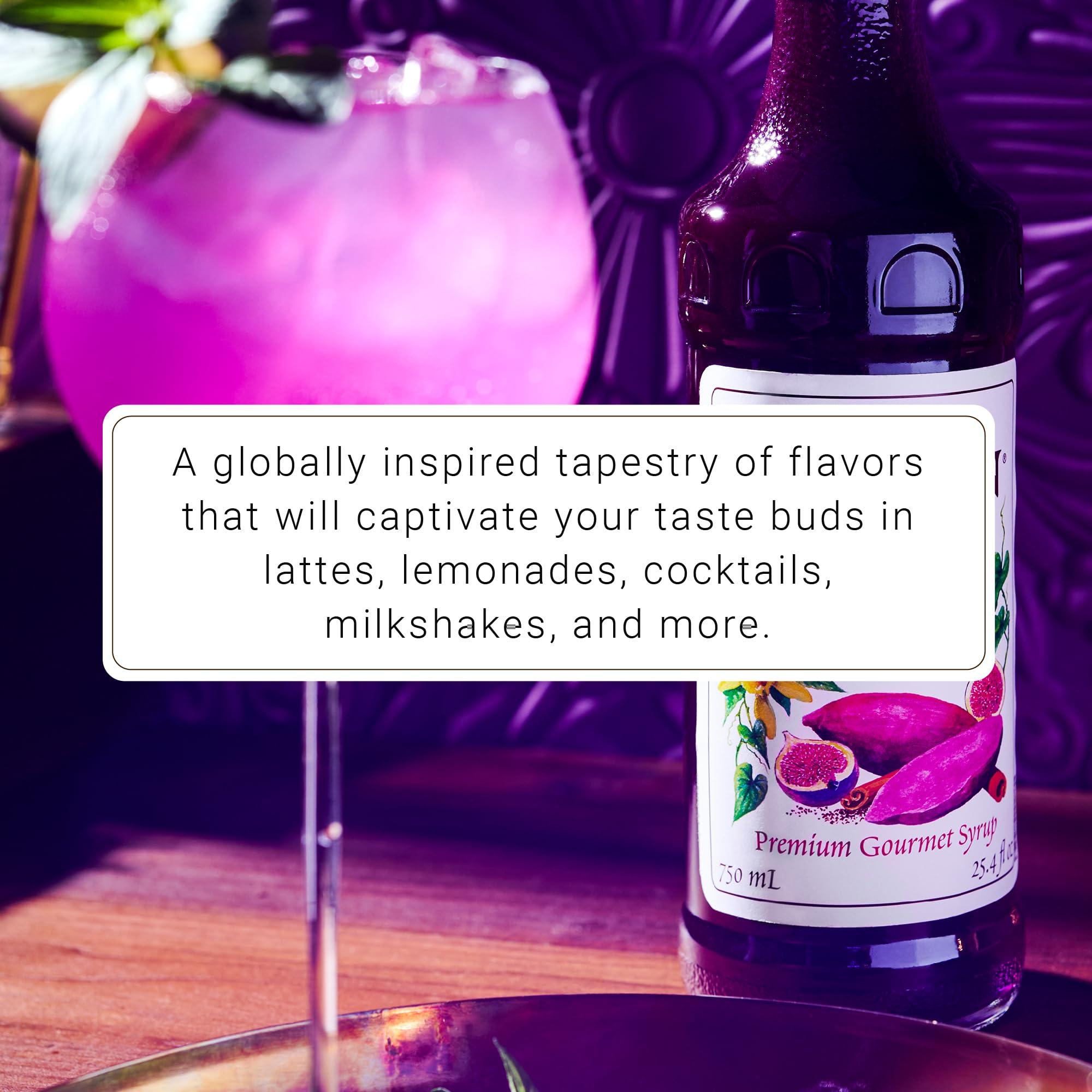 Monin Monin - Ube Blend Syrup, Savory & Sweet, Blended With Notes of Fig, Cinnamon & Vanilla, Great for Lemonades, Boba Tea, & Coffee, Dairy-Free, No Artificial Sweeteners, Gluten-Free (Glass, 750 mL)