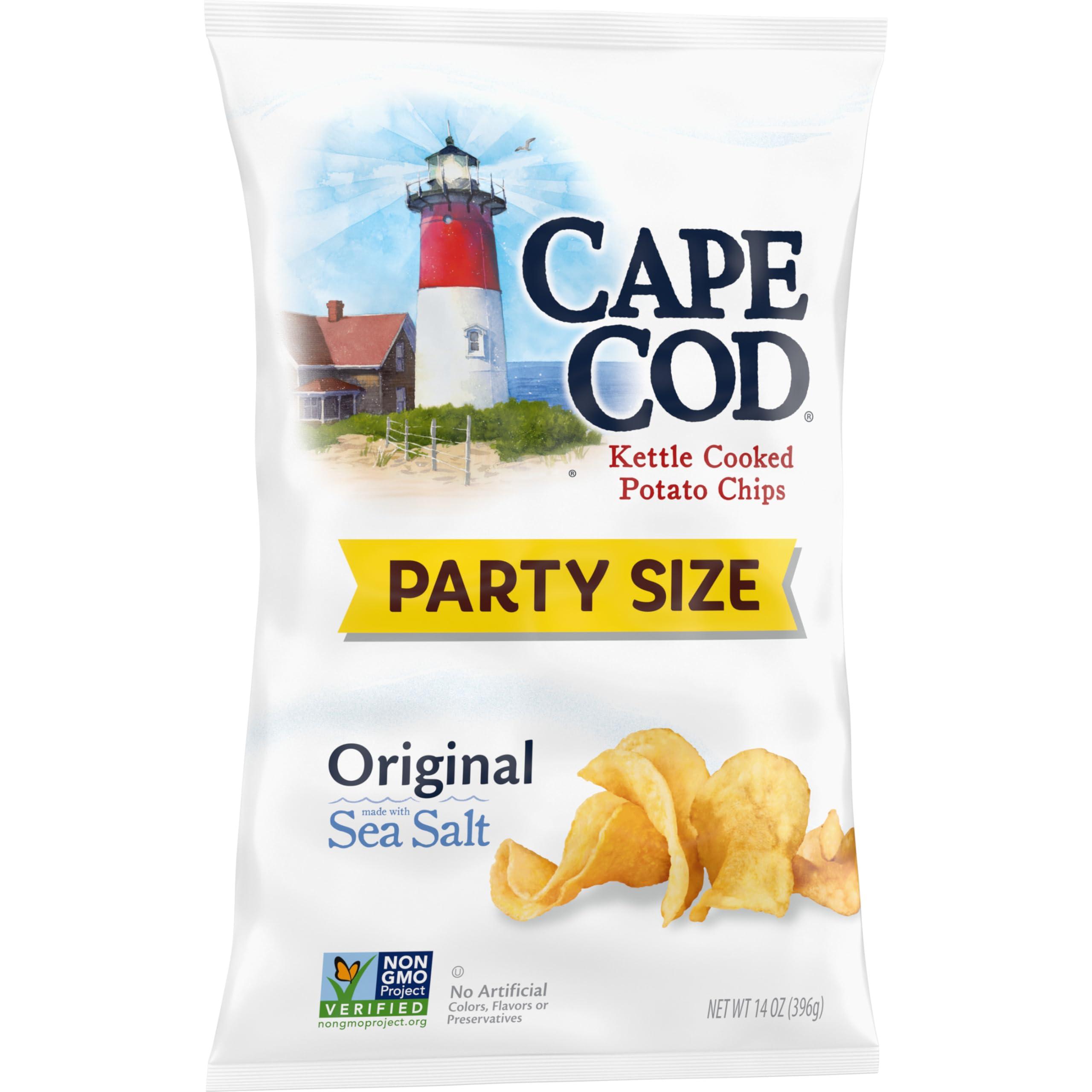Cape Cod Cape Cod Potato Chips, Original Kettle Chips, 14 Oz Party Size