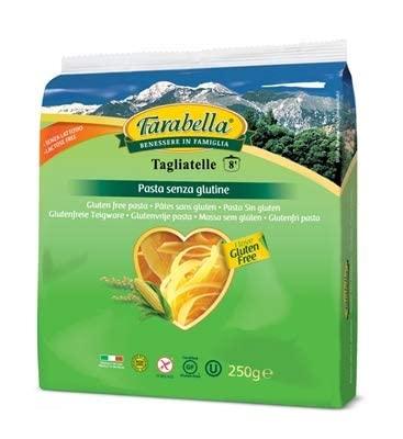 Farabella Farabella Gluten Free Tagliatelle Pasta from Italy - 8 oz, Long Flat Ribbons of Noodles from Corn & Rice - Perfect for Celiac, Vegan & Paleo Diets, Healthy & Delicious Alternative to Regular Pasta