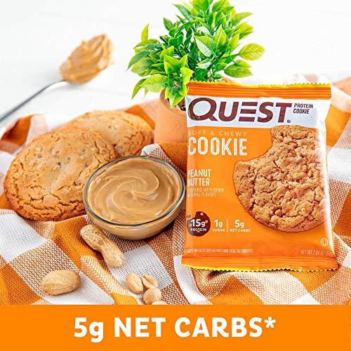 Quest Nutrition Quest Nutrition Protein Cookie, Peanut Butter,2.04 Ounce, Pack of 12