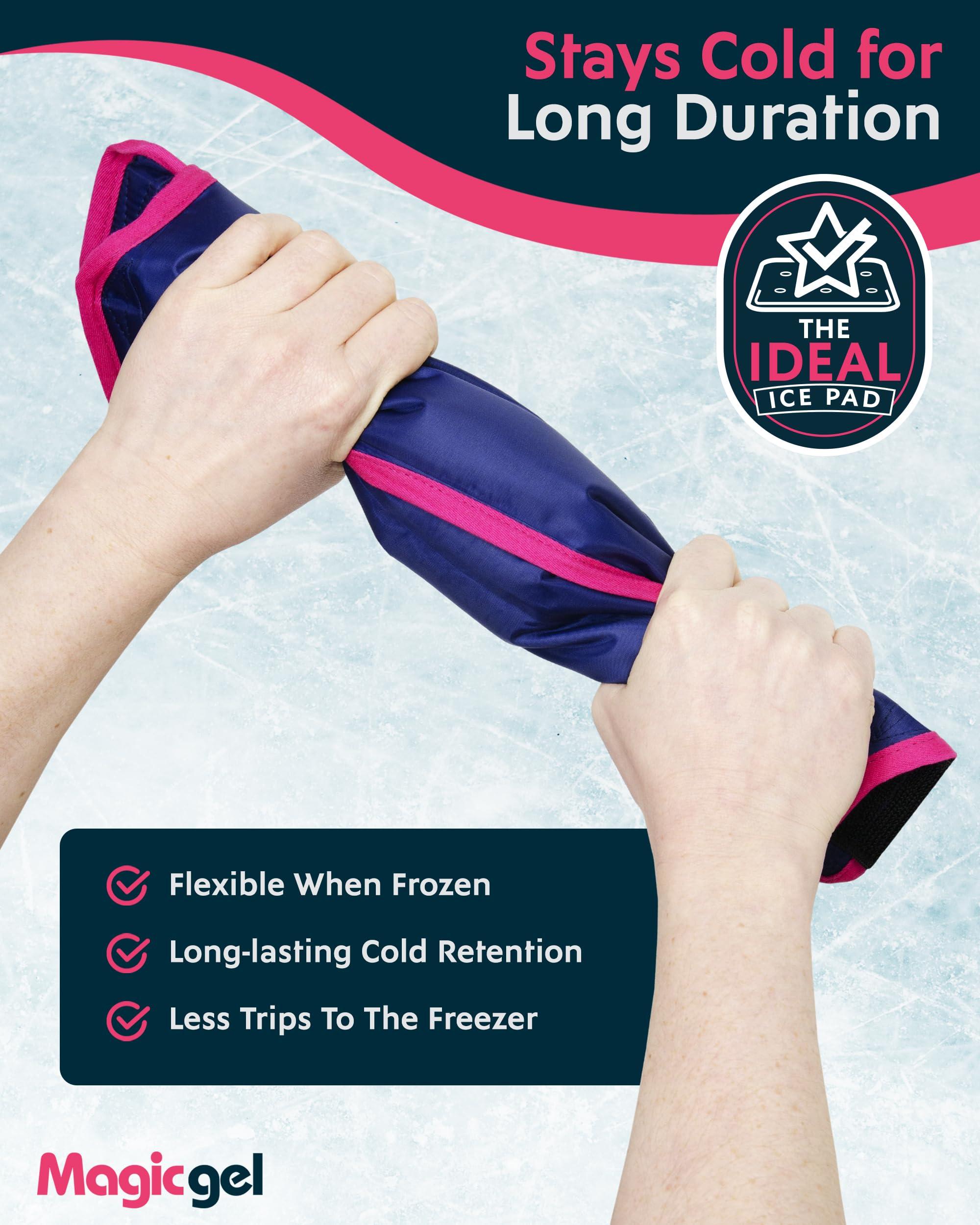 Magic Gel Magic Gel Hip Ice Pack Wrap - Reusable Cold Pack for Hip Bursitis, Hip Replacement Surgery and Hip Flexor Pain. Hip ice wrap for Inflammation, Swelling and Hip Pain Relief