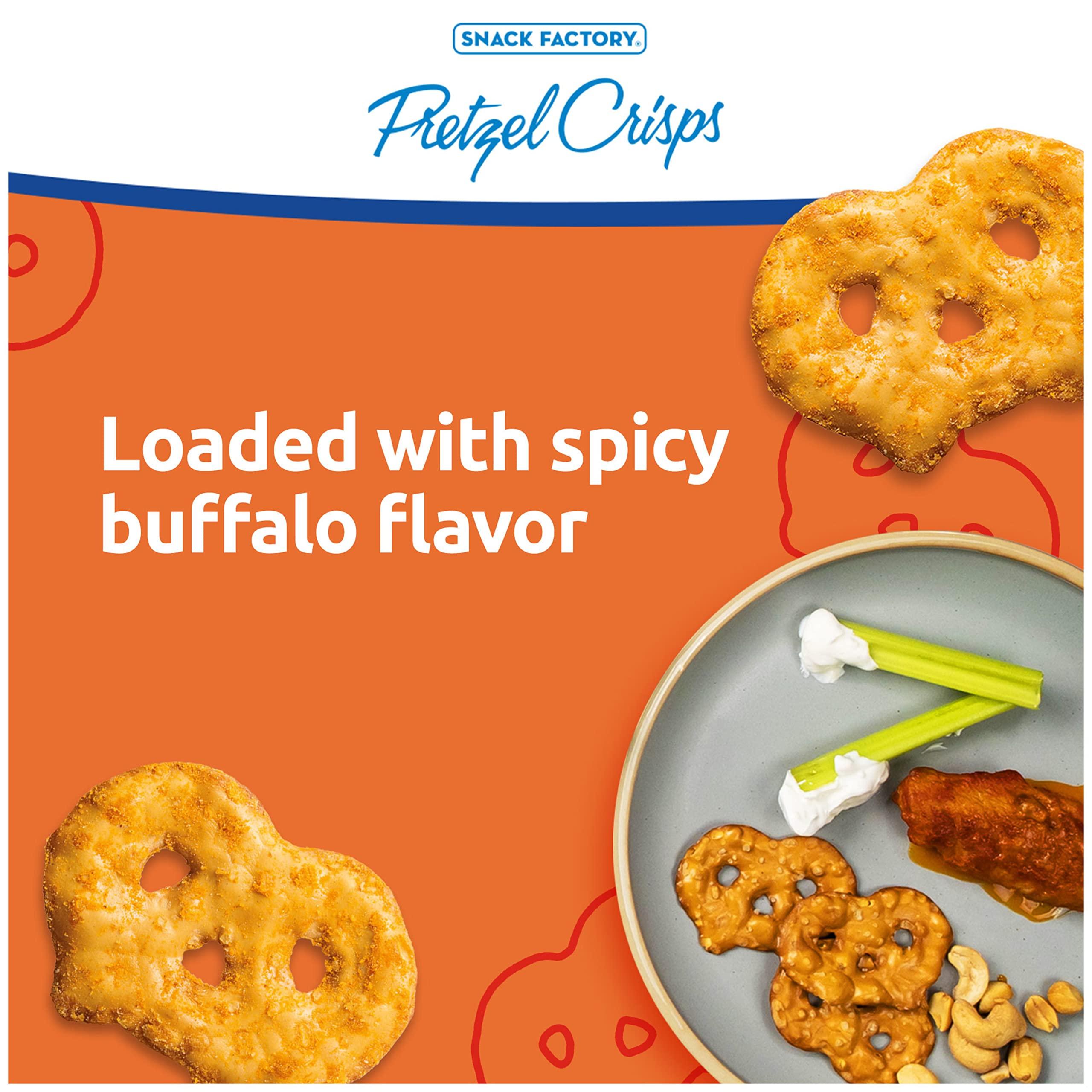 Snack Factory Snack Factory Buffalo Wing Pretzel Crisps, Non-GMO, 7.2 OZ Resealable Bag