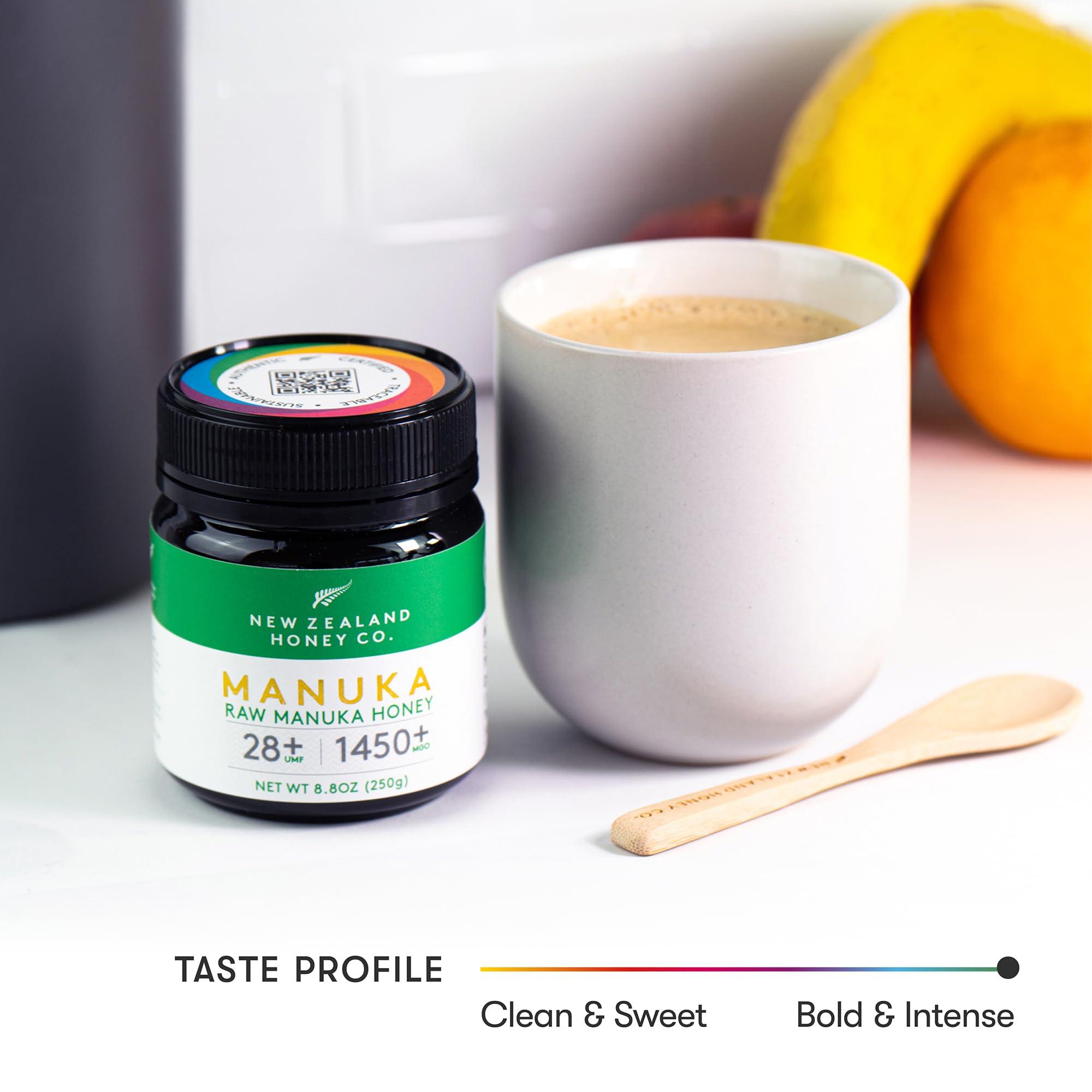 NEW ZEALAND HONEY CO New Zealand Honey Co. Raw Manuka Honey UMF 28+ | MGO 1450+, UMF Certified / 4.4oz