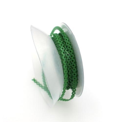 RUCYAI RUCYAI 15Feet Dental Orthodontic Elastic Rubber Power Chains Braces Bands Long/Closed/Short (Closed, Dark Green)