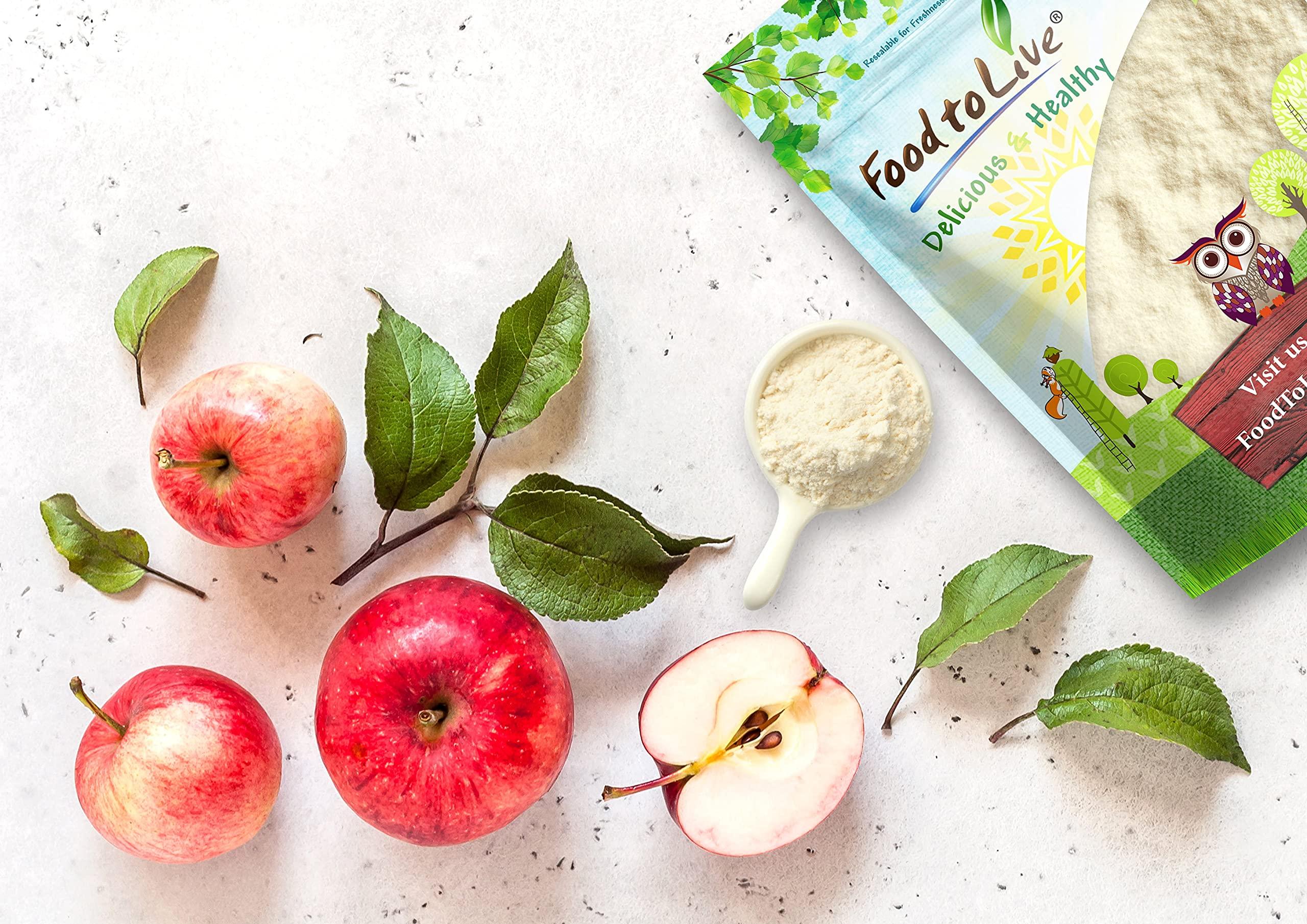 Food to Live Food to Live Apple Powder, 10 Pounds - Unsulfured, Made from Raw Dried Fruit, Vegan, Bulk, Great for Juices, Smoothies, Yogurts, and Instant Breakfast Drinks, Contains Maltodextrin, No Sulphites