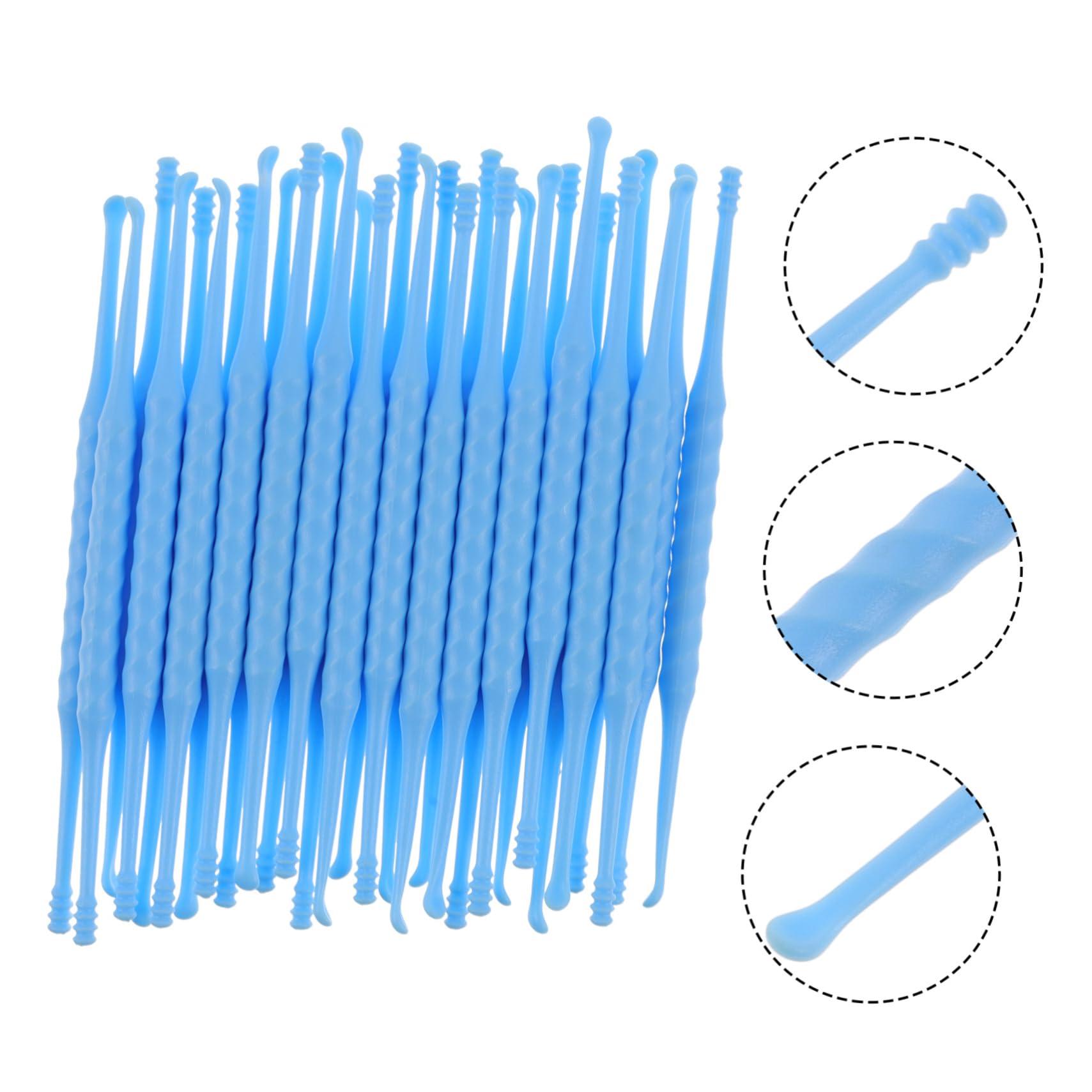 DOITOOL 30pcs Ear Pick Plastic Ear Cleaner Ear Stick Ear Wax Picker Ear Cleaning Kit Earwax Removal Picks Nose Piercing Kit Ear Brush Electric Tool Plastic Earpick Baby Portable Metal