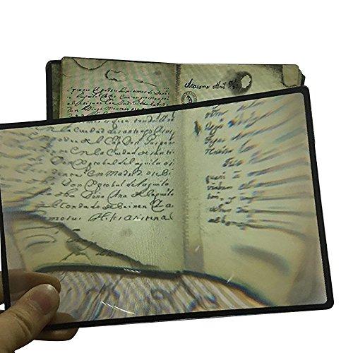 yueton yueton 5pcs 3X Magnifying Lens Magnifier Fresnel Lens for Reading