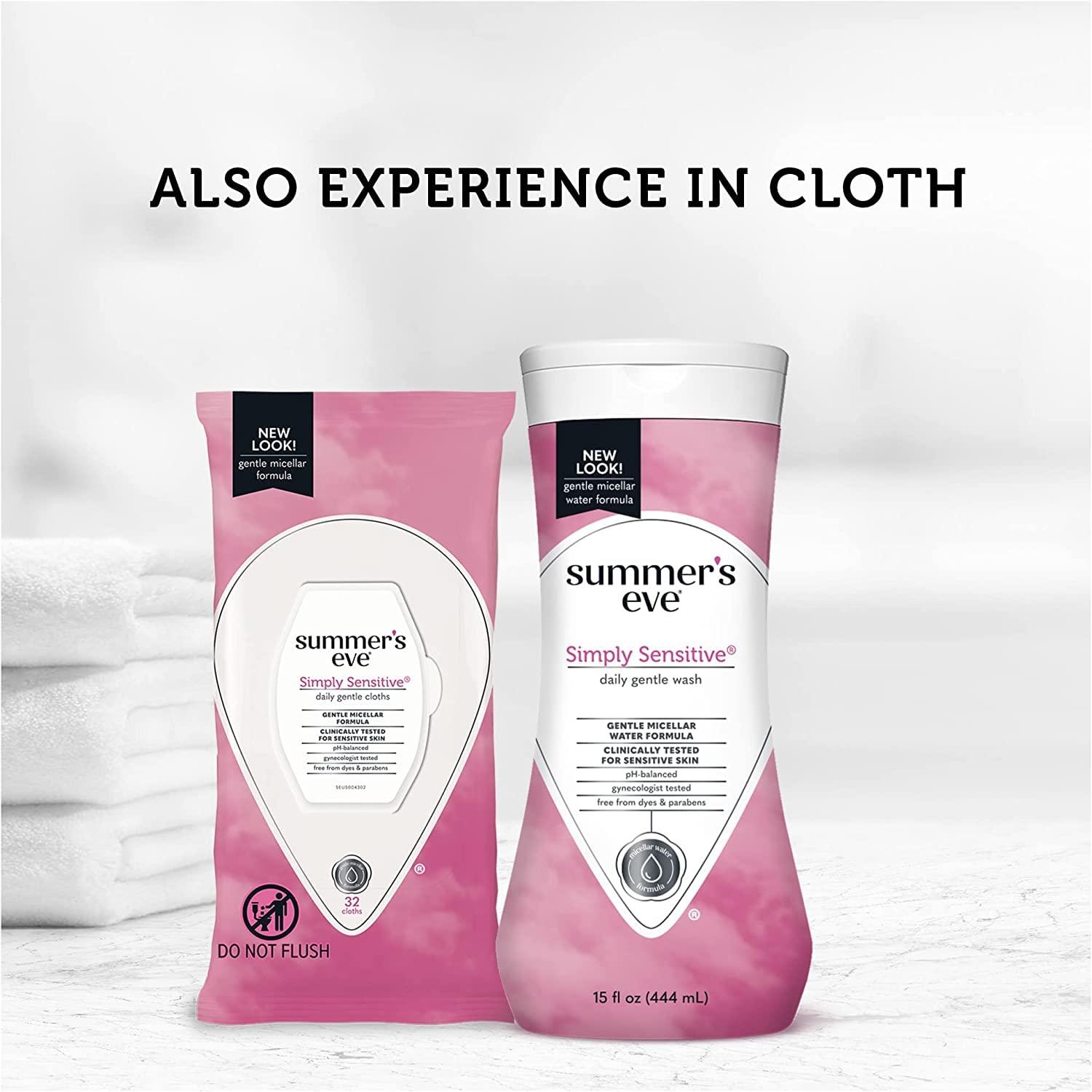 Summer's Eve Summer's Eve Cleansing Wash | 15 Ounce | (Pack of 3) and Summer's Eve Freshening Spray | Ultra | 2 oz Size | Pack of 3 | pH Balanced, Dermatologist & Gynecologist Tested