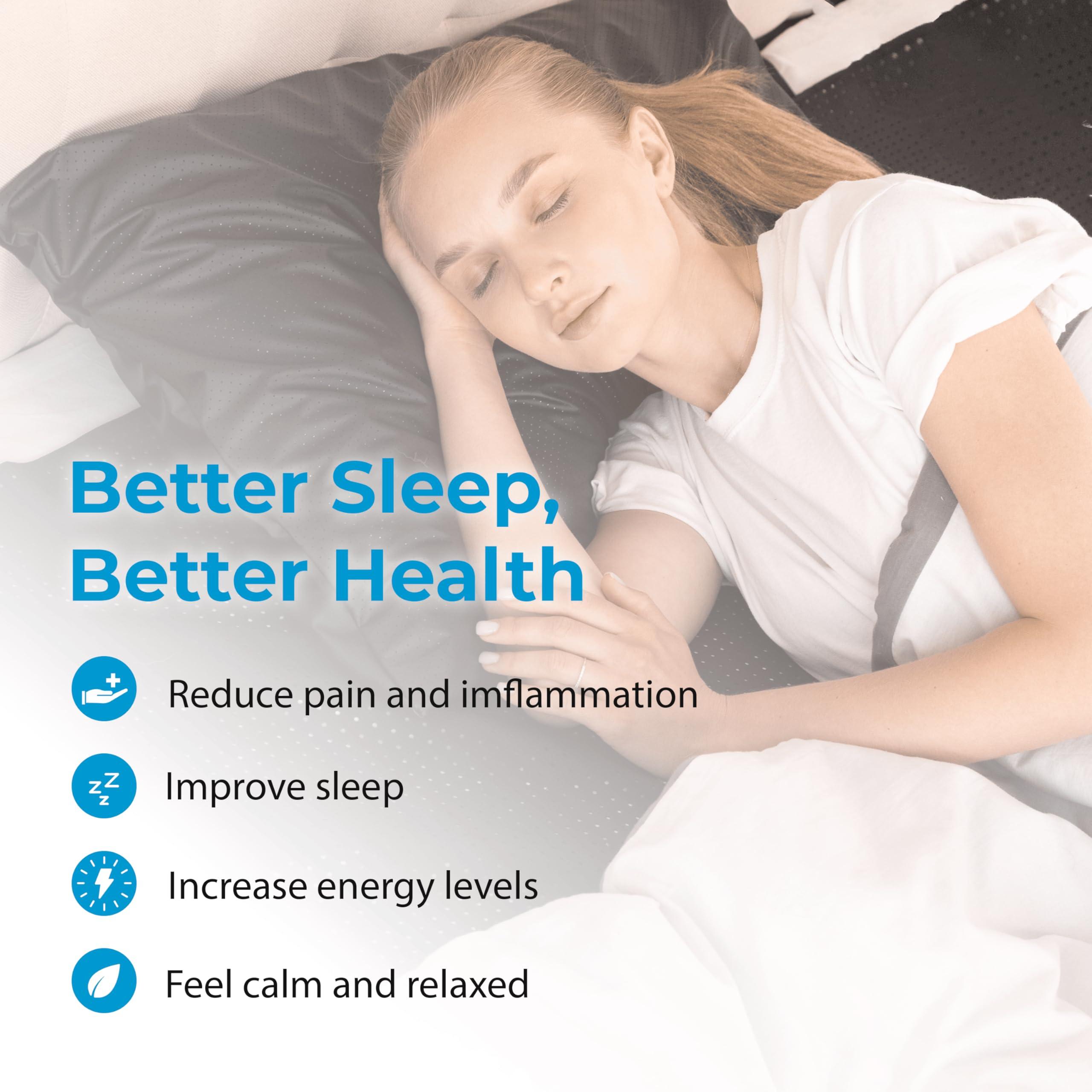 EARTH AND MOON Earth Grounding Mat for Sleeping (54x74in), Full Body Grounding Mattress Cover for Stress and Inflammation, Fits Queen Size Bed, Includes 15 Feet Cord and Outlet Tester