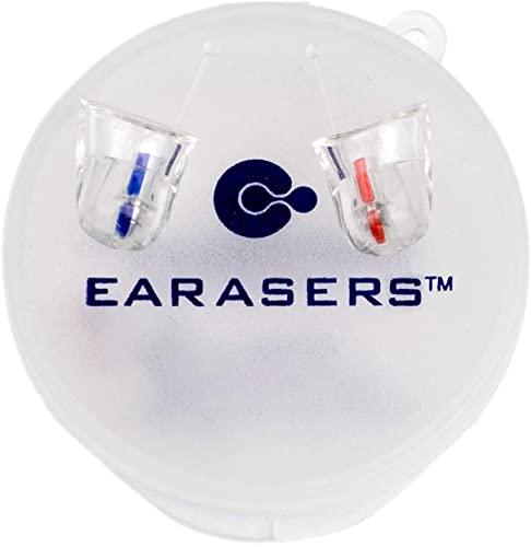 Earasers EARasers Noise Cancelling Earplugs - Reusable Noise Reduction Musicians Earplugs for Concerts, Djs – 19dB Peak Reduction