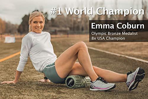 PREMVIDA Premvida Vibrating Foam Roller 3-Speed High Density Extra Firm Electric Trigger Point Muscle Recovery Roller for Running, Hard Deep Tissue Sports Massage, Back Massage for Pain and Myofascial Release