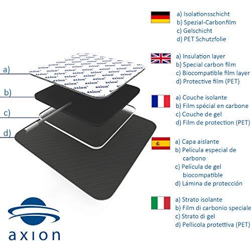 Axion Axion Adhesive Electrode Set Ideal Shape for TENS Therapy on The Neck, Back and Shoulders with 5 Electrode Pads | Reusable Self-Adhesive Electrodes for TENS Units