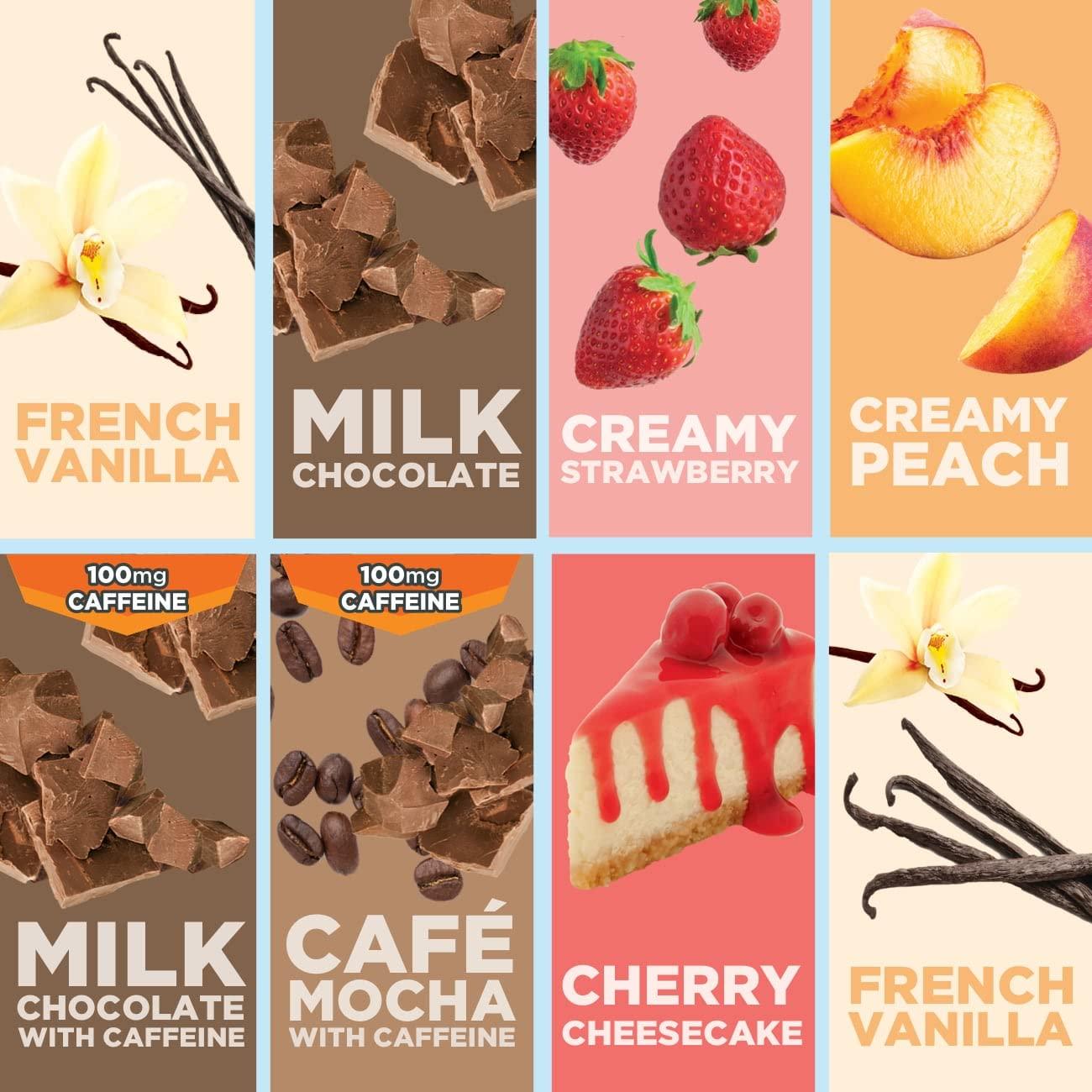 Ensure Ensure Max Protein Nutrition Shakes, Variety Pack, With 30g of Protein, 1g of Sugar, Nutrients to Support Immune System Health, High Protein Shake, 11 fl oz, Pack of 8, Liquid