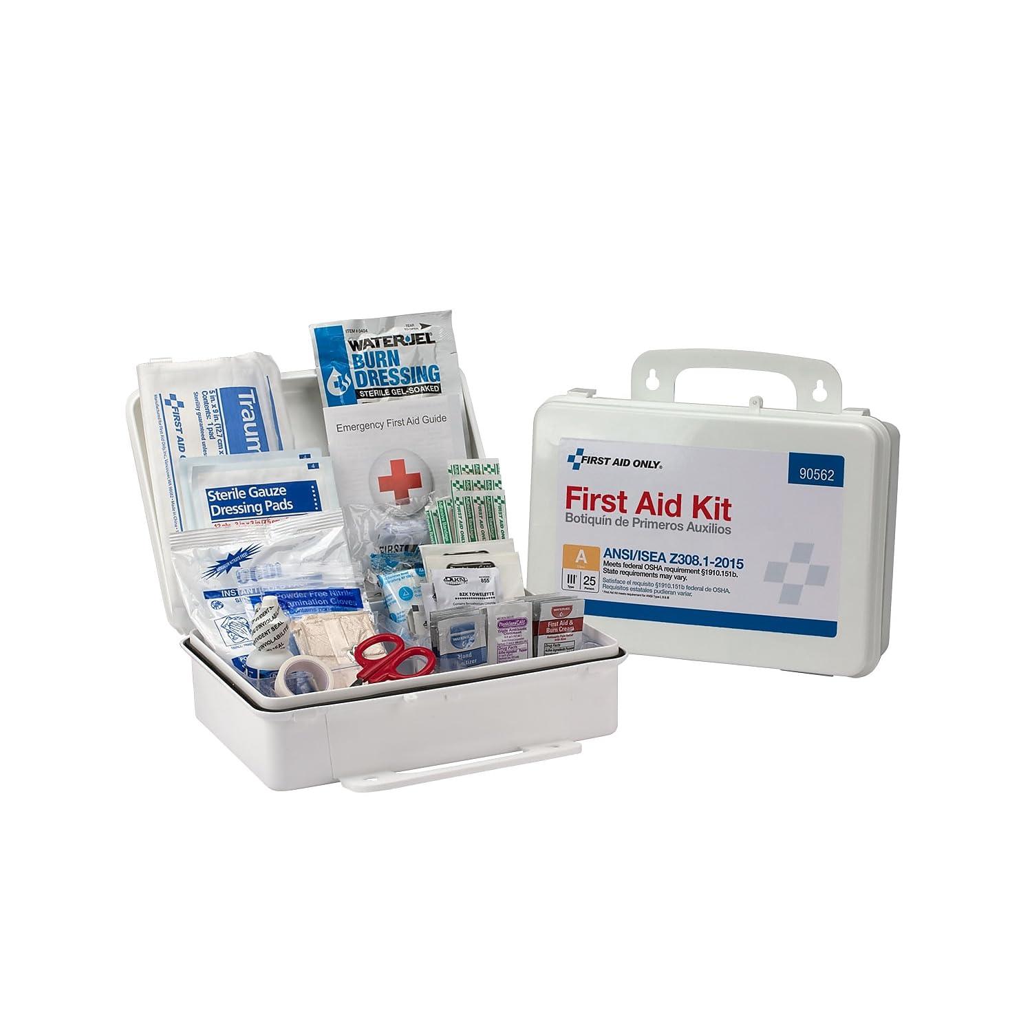 First Aid Only First Aid Only 90562 ANSI A 25-Person Emergency First Aid Kit for Office, Home, and Construction, 89 Pieces