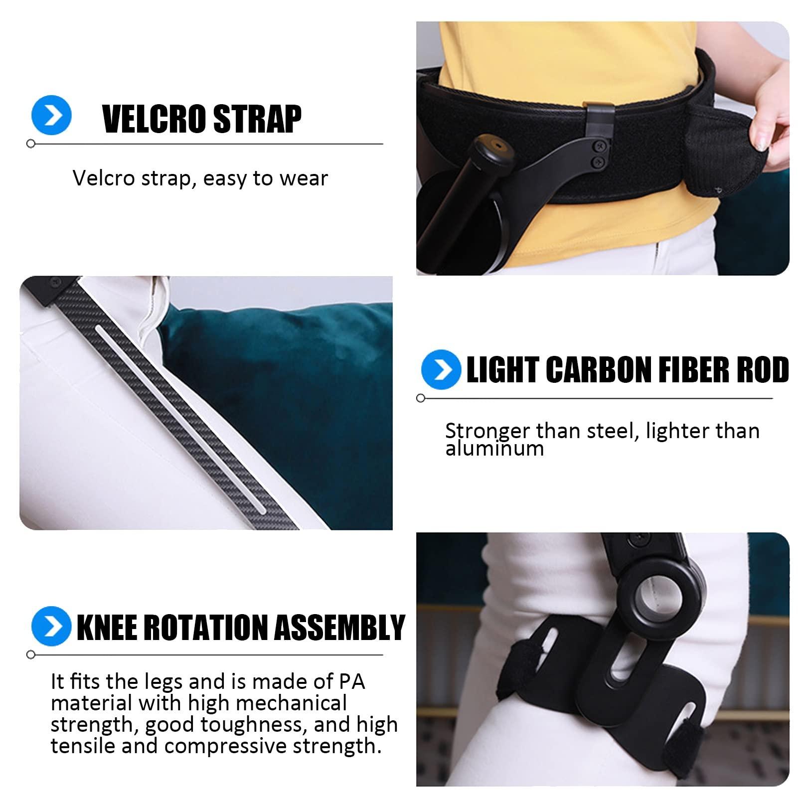 IINCOOY IINCOOY Walking Aid Bionic Body Power Walking Aids Stroke Hemiplegia Walker Lower Limb Rehabilitation Training Leg Walking Training Tool (Color : Right, Size : Large)