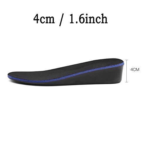 TopoutShoes TopoutShoes Height Increasing Insole Full Length Shoe Pad Add Taller 4 cm / 1.6 inch (US 9 - US 10)