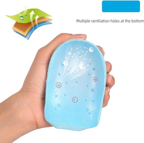 Lovejdrsiey Rizzboost Height Increase Insoles, Height Max Socks, Height Max Insoles 3 Inches,Half Height Increase Insoles, Invisible Shoe Lift Heel Pads,Foot Socks (3.5cm, Black+Pink)