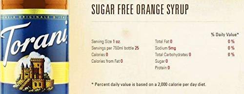 Torani Torani Syrup - SUGAR FREE - Orange - 750 ml