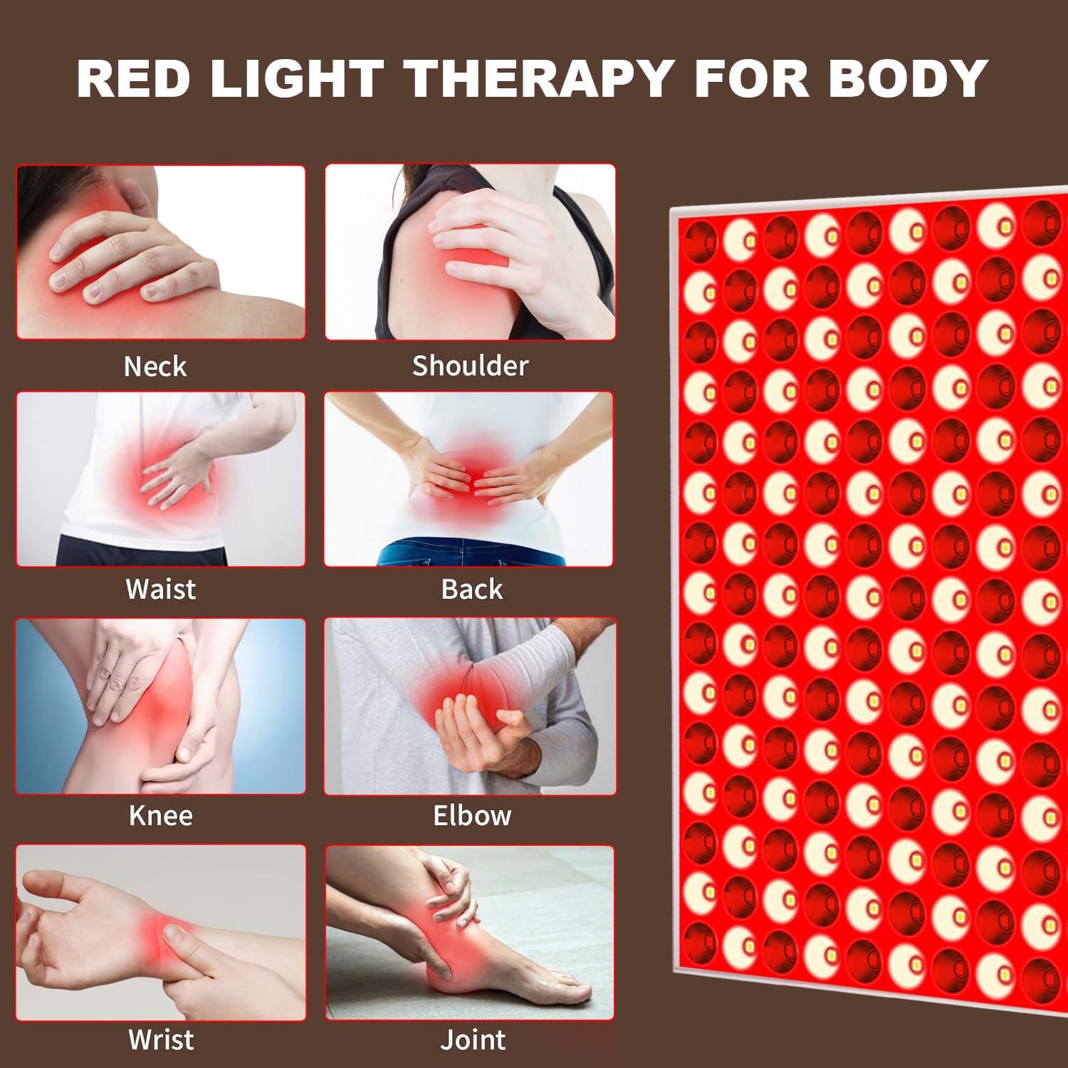 Skylaxy Red Light Therapy Lamp, Red Light Therapy for Body, Infrared Light Therapy Panel for Face with Stand, 660nm Red and 850nm Near Infrared LED Red Light Therapy Device at Home for Face and Body (2 Pack)