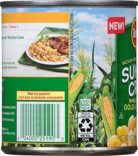 Del Monte Del Monte Summer Crisp Whole Kernel Gold & White Corn, 11 Ounce