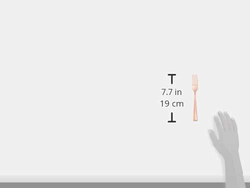 Amscan Elegant Premium Rose Gold Cutlery Asst. (6 Packs of 32) | Dazzling & Durable Tableware for Upscale Events, Dinner Parties & Everyday Use - 192 Pc.