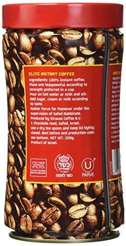 ELITE Elite Instant Coffee, 7oz | Kosher for Passover, Rich & Aromatic, Product of Israel