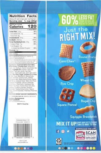 Chex Chex Mix Snack Mix, Traditional, Savory Snack Bag, 8.75 oz