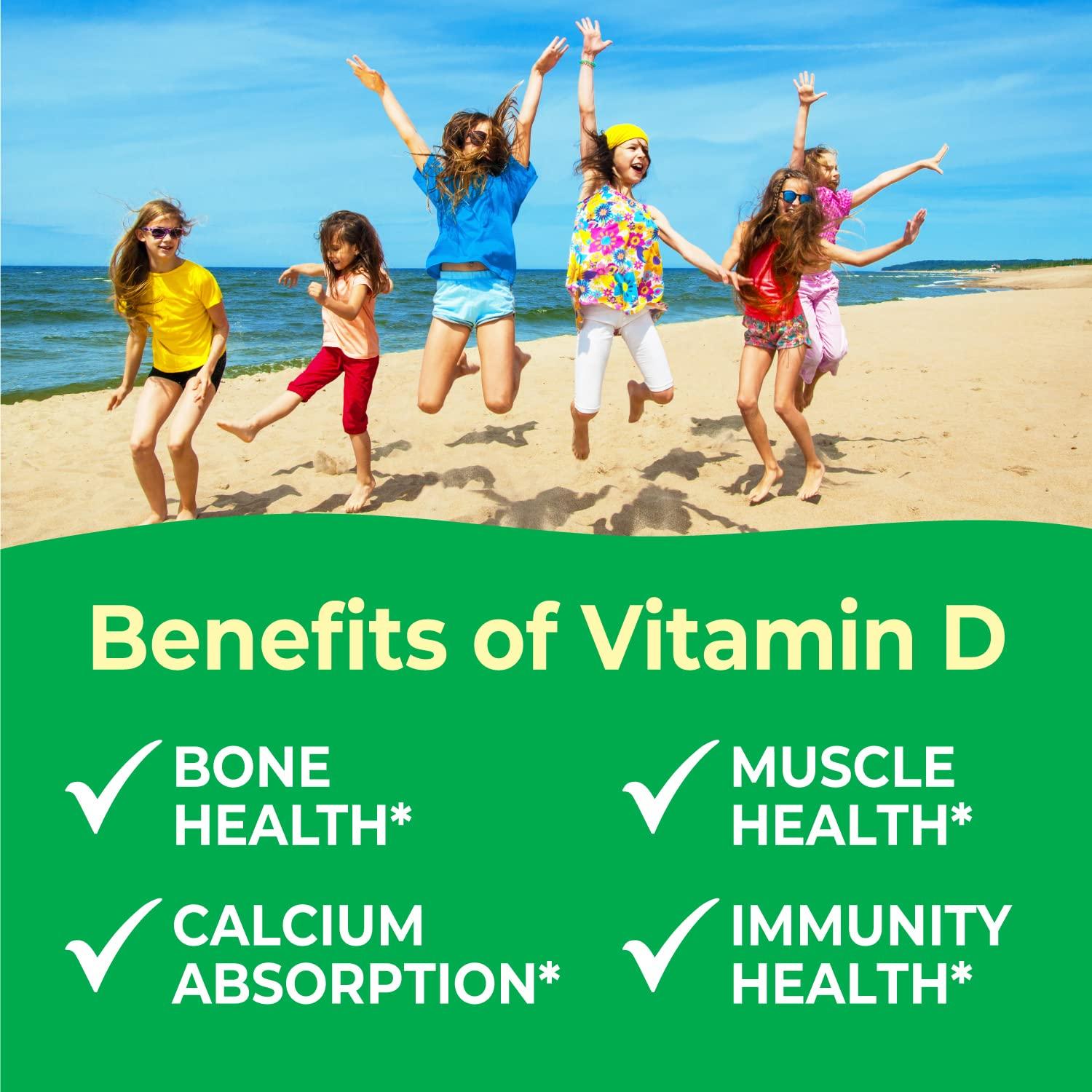 VitaWorks VitaWorks Kids Vitamin D 1000 IU Chewable Tablets - Tasty Natural Orange Flavor - Vegan, GMO-Free, Gluten Free, Nut Free Vitamins - Dietary Supplement for Immune Support - for Children - 120 Chewables
