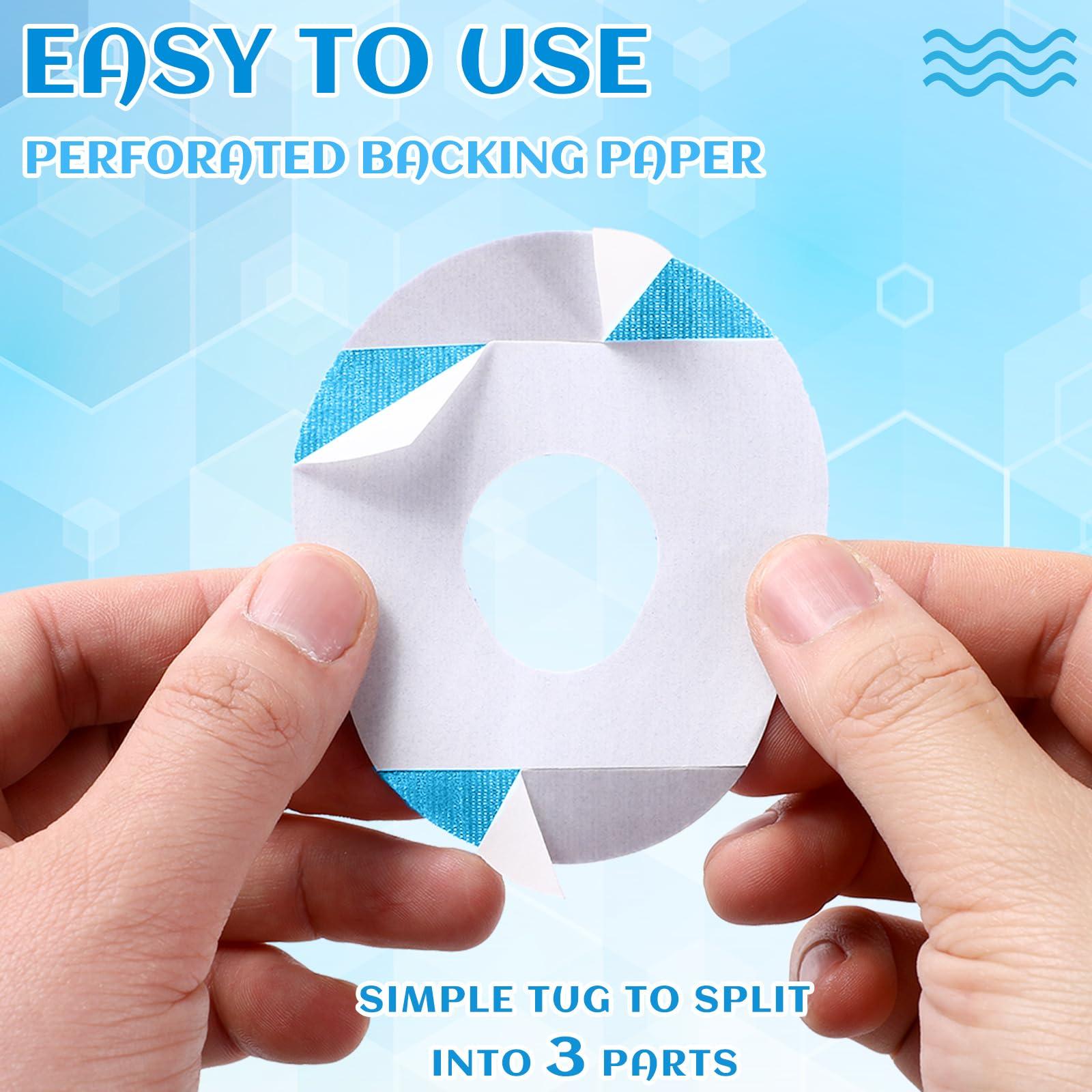 TrelaCo TrelaCo 48 Pack Adhesive Patches Compatible with G7 Overpatch Flexible CGM Sensor Patch Easy to Use Breathable Bandage No Latex Sweatproof Overlay Patch for 10 Days Long Stay(Blue)