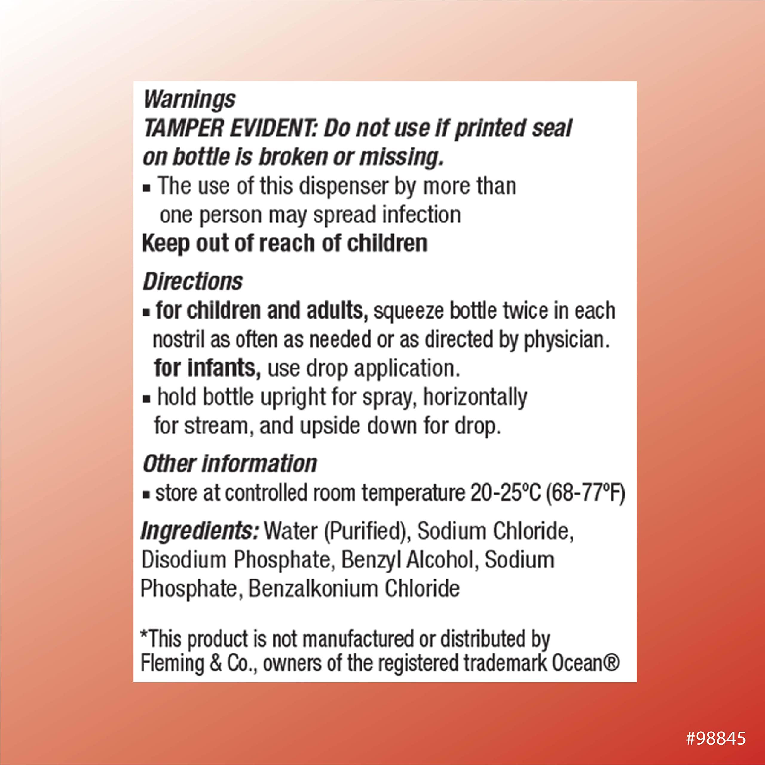 Quality Choice Quality Choice Saline Nasal Relief, 1.5oz (Pack of 5)