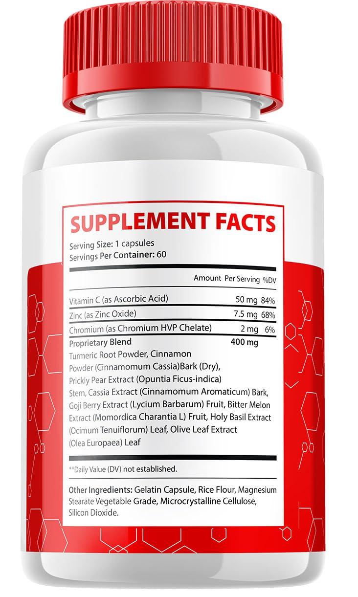 Indelo GlycoFree Capsules, GlycoFree Advanced Supplement, All Natural Formula to Maintain Healthy Levels, Maximum Strength Daily Formula, Glyco Free Capsules Reviews (2 Pack - 120 Capsules)