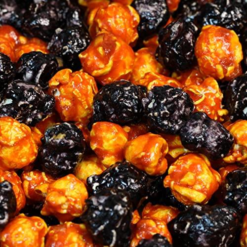 It's Delish Spooky Pop Halloween Black & Orange Popcorn by It's Delish, 8 Oz Bulk Bag | Bulk Gourmet Air Popped Pop Corn Snack - Fruity Orange Themed Candy Confetti | Birthday Party, Events – Vegan, Kosher